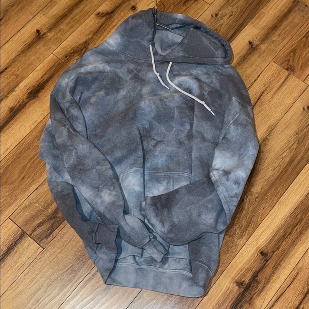 Gray Tie Dye Hoodie